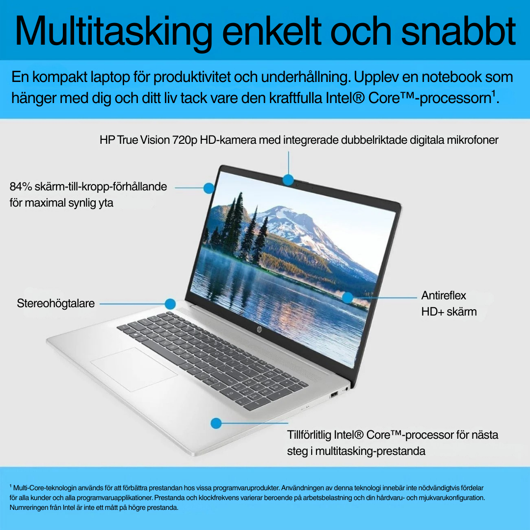 HP Laptop 17 med Intel Core i7-1355U