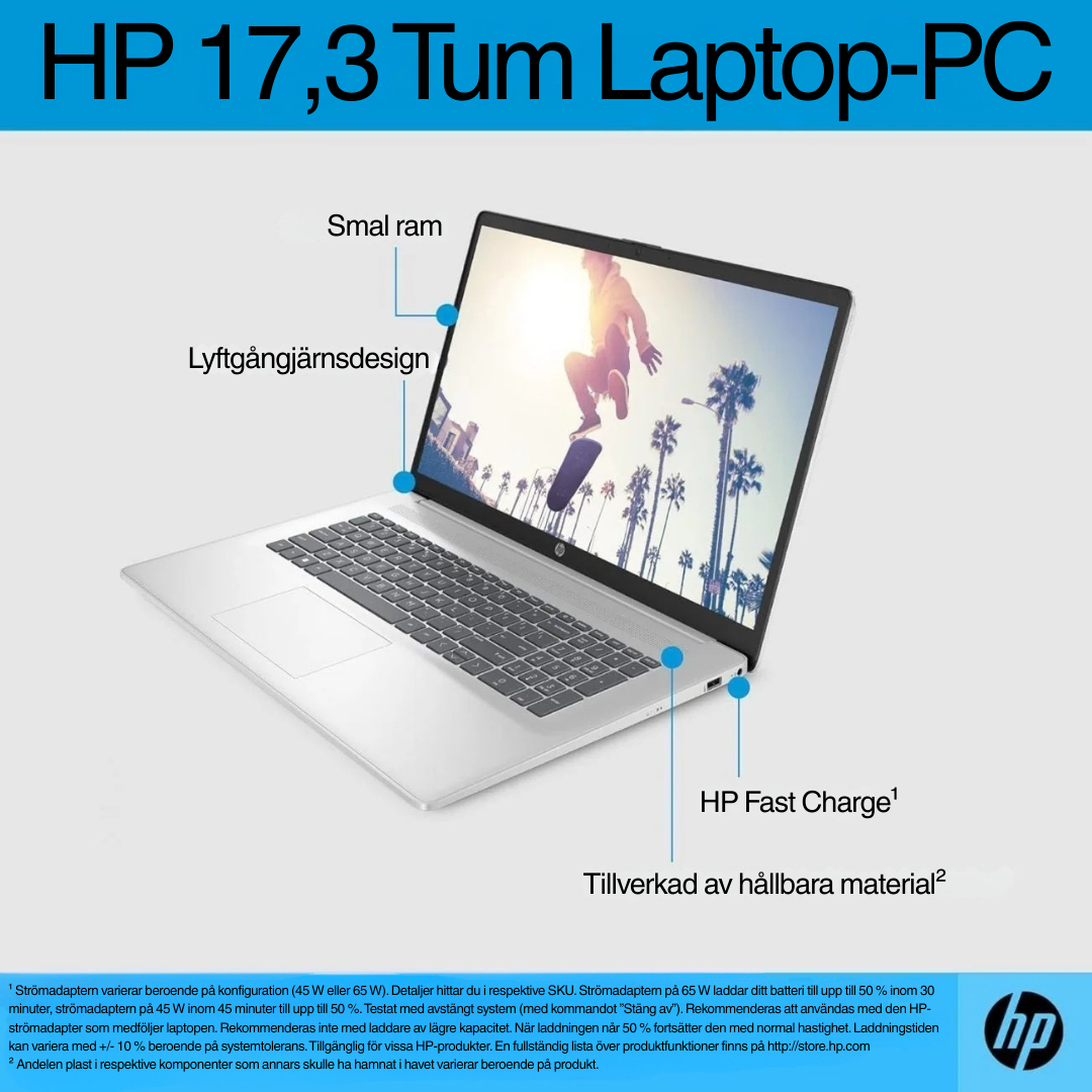 HP Laptop 17 med Intel Core i7-1355U